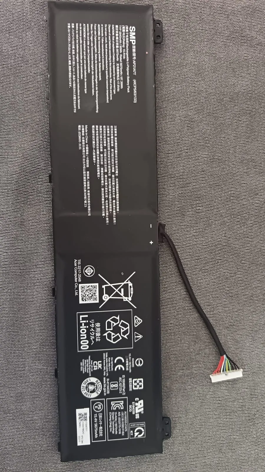 Batería Acer AP21A7T - 15.4V 5675mAh
